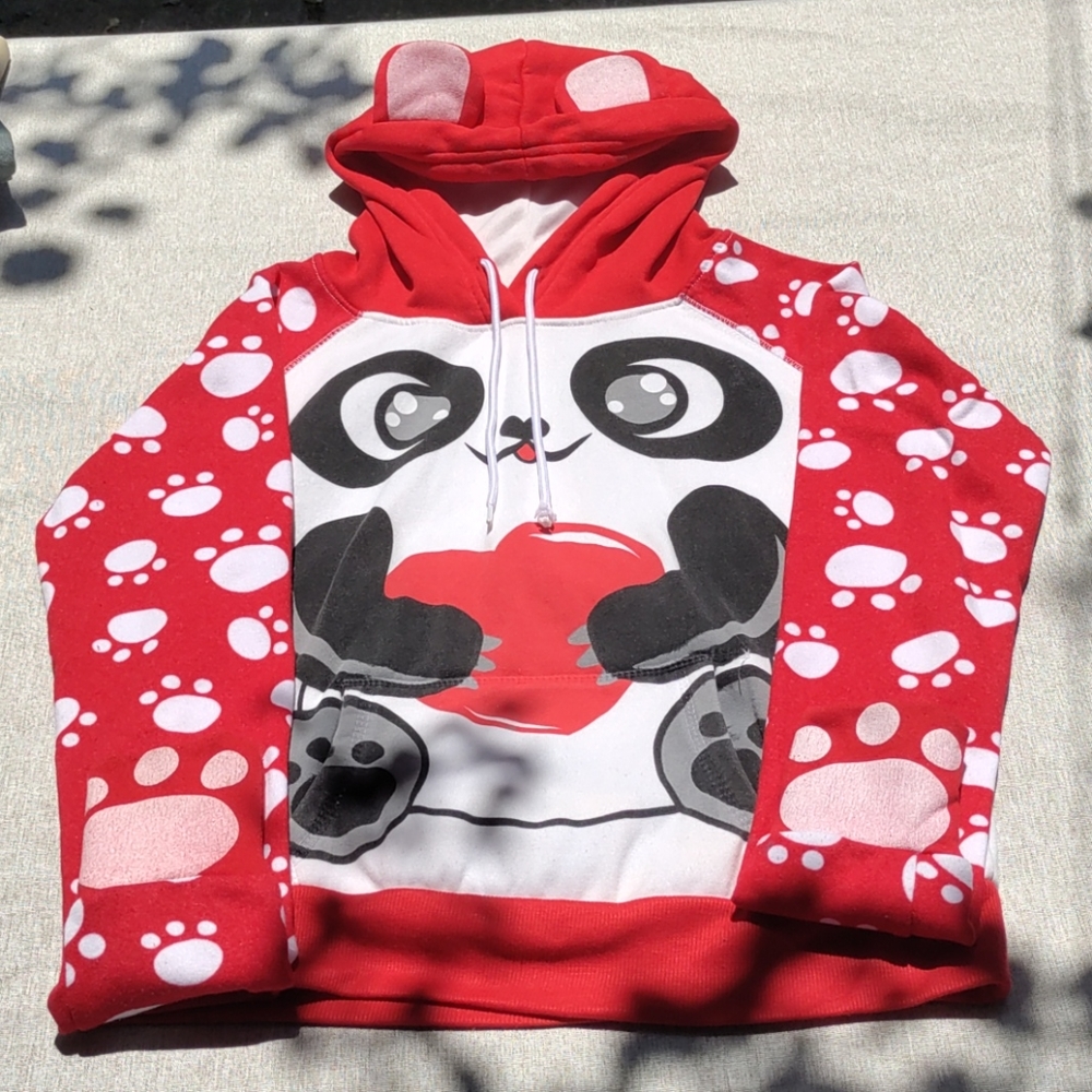 Red panda hoodie